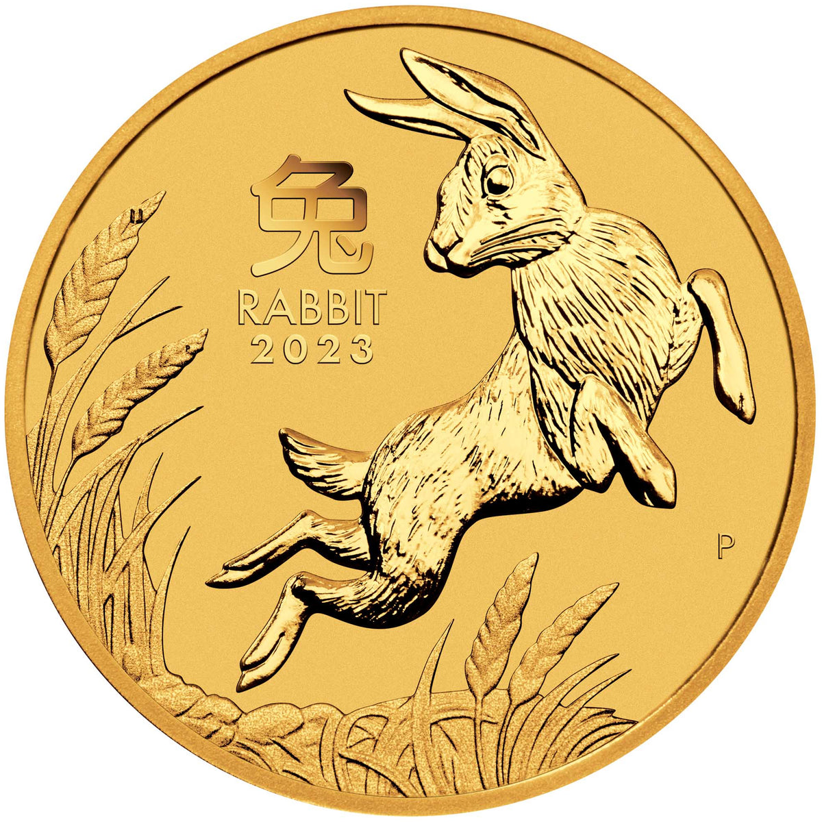 Australia Lunar Series III Year of the Rabbit 2023 1/10 oz Gold BU