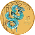 Australia Lunar Series III Year of the Snake 2025 1/10 oz Colorized Gold BU