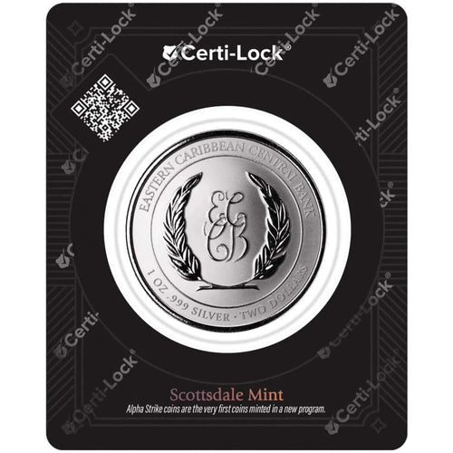 Alpha Strike 2025 Anguilla Regatta 1 oz Fine Silver Coin in Assay