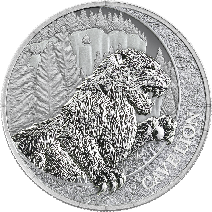 Republic of Liberia Megafauna Cave Lion 2026 1 oz Silver BU