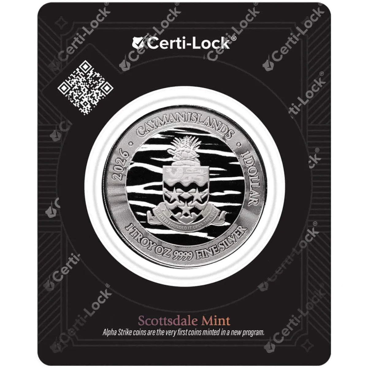 Alpha Strike 2026 Cayman Islands Loggerhead Turtle 1 oz Fine Silver Coin in Assay