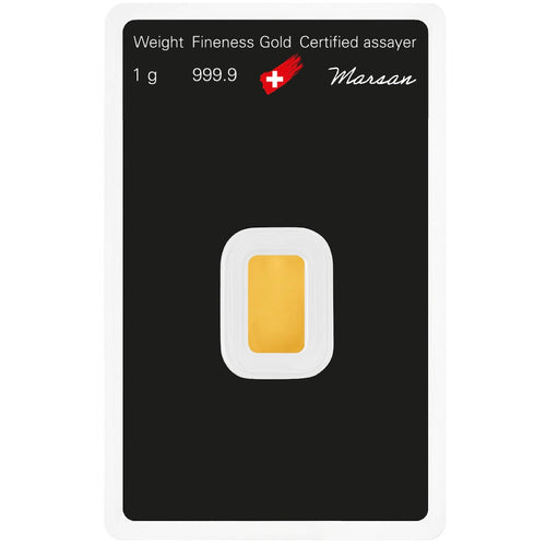 Argor-Heraeus 1g Gold Minted Classic Bar in Assay