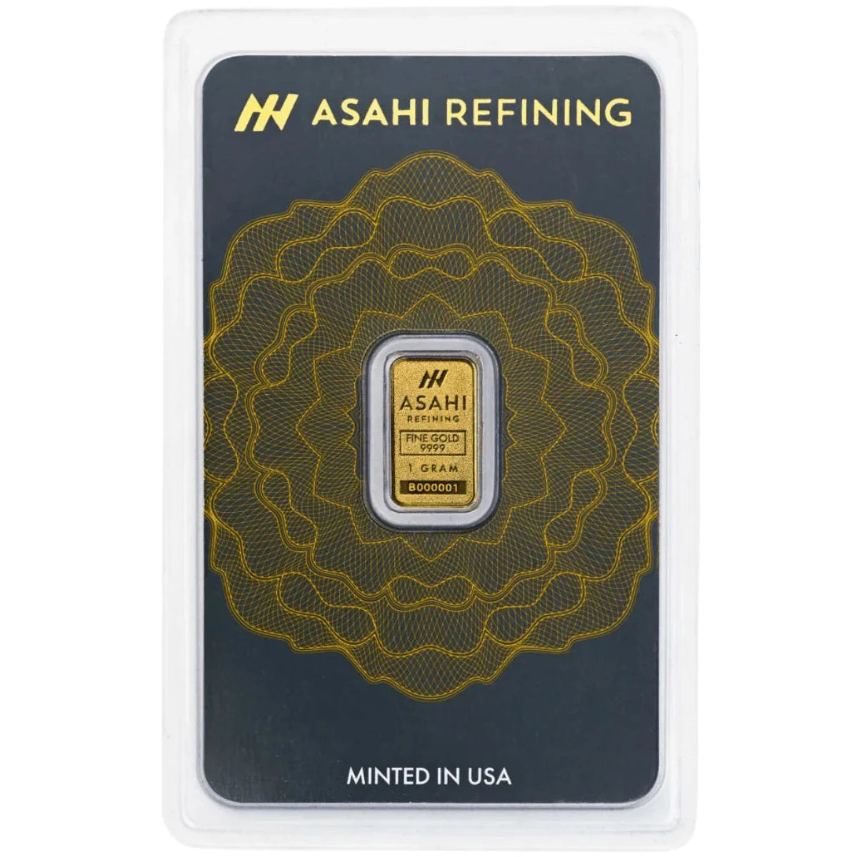 Asahi 1g Gold Minted Bar in Assay