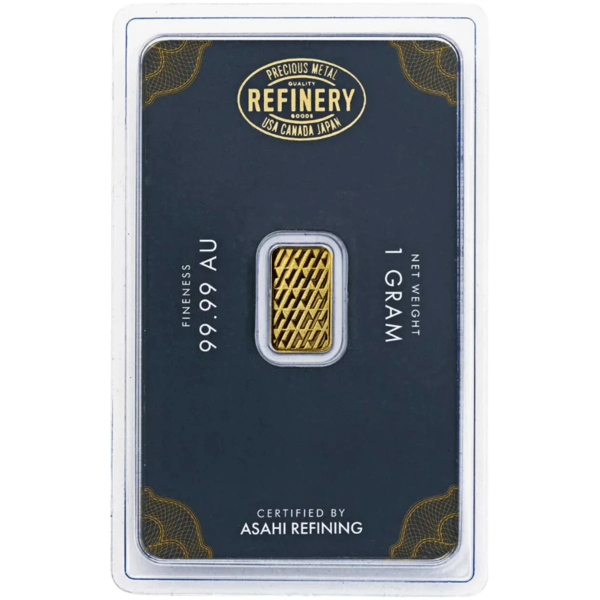 Asahi 1g Gold Minted Bar in Assay