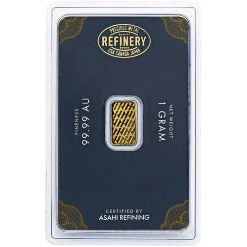 Asahi 1g Gold Minted Bar in Assay