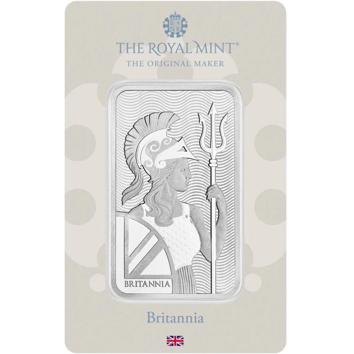 Britannia 100g Silver Minted Bar in Assay