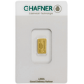 C-Hafner 1g Gold Minted Bar in Assay