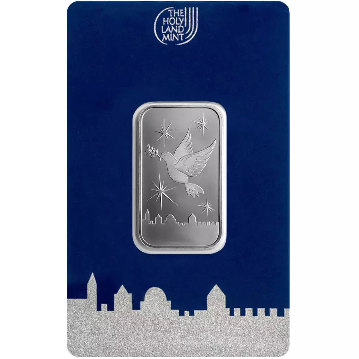 The Holy Land Mint Dove of Peace 10g Silver Bar in Assay