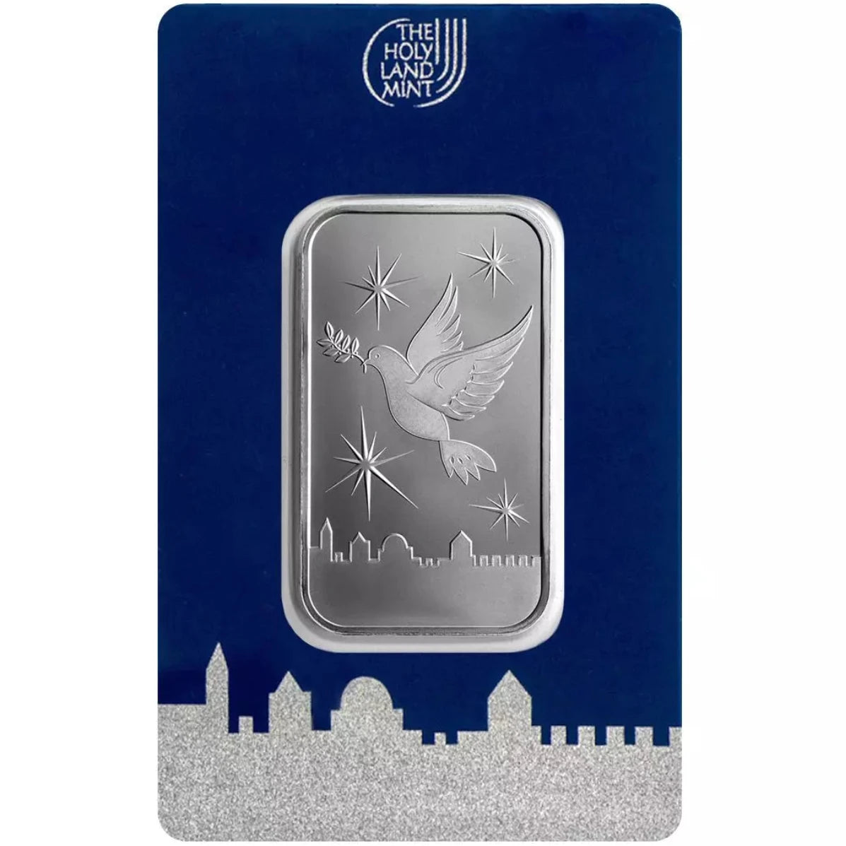 The Holy Land Mint Dove of Peace 20g Silver Bar in Assay