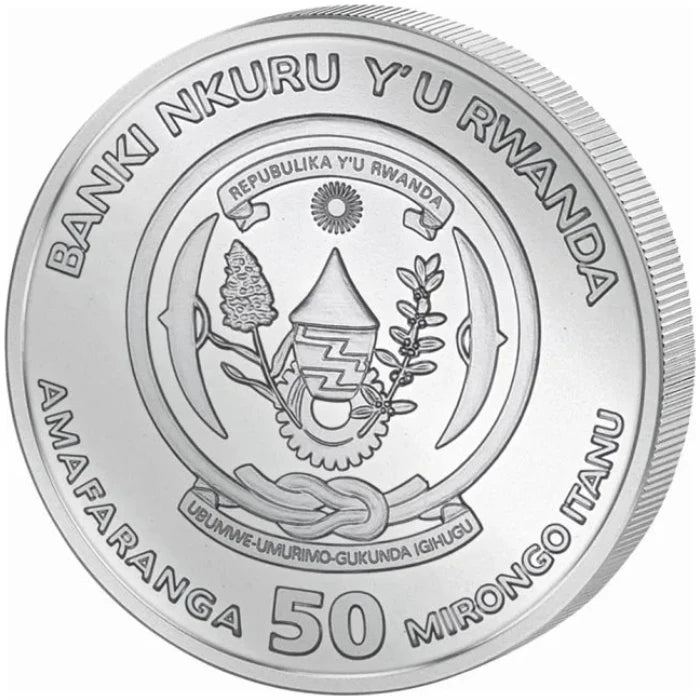 Rwanda Nautical Ounce Endeavour 2018 1 oz Silver BU