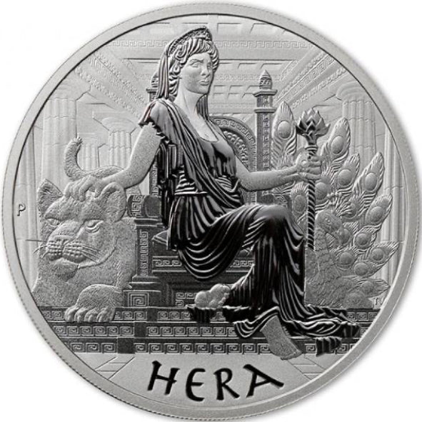 Tuvalu Gods of Olympus Hera 2022 1 oz Silver BU