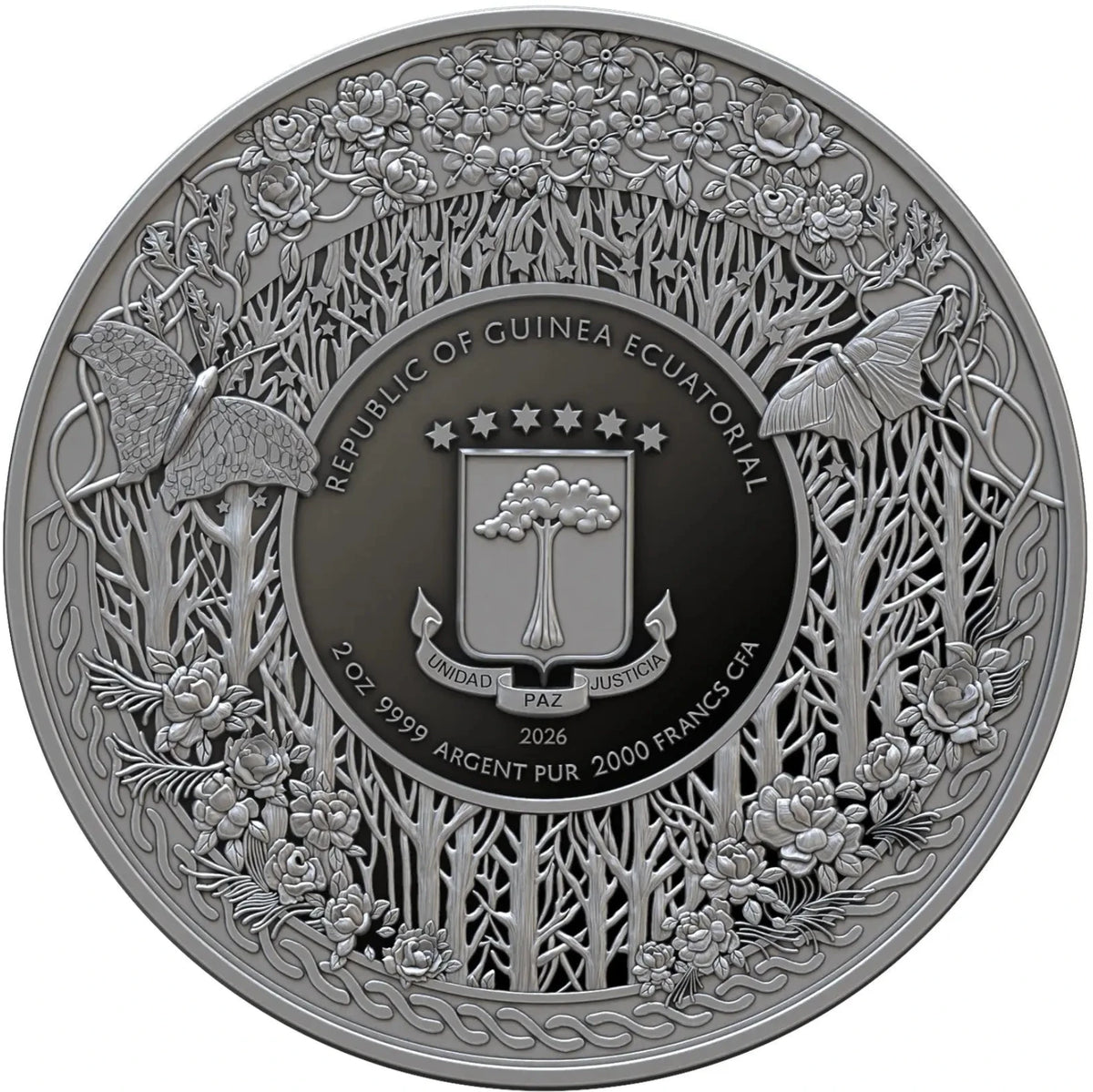 Equatorial Guinea Freyja 2026 Silver 2 oz Ultra High Relief Proof