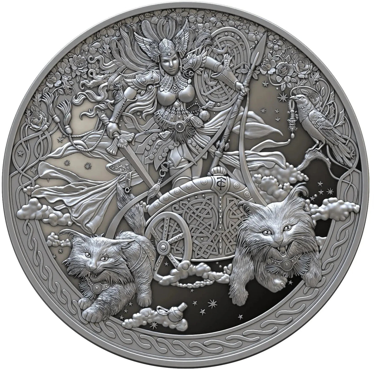 Equatorial Guinea Freyja 2026 Silver 2 oz Ultra High Relief Proof