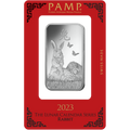 PAMP Lunar Rabbit 2023 1 oz Silver Minted Bar in Assay