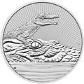Australia Mother and Baby Crocodile 2019 2 oz Silver BU