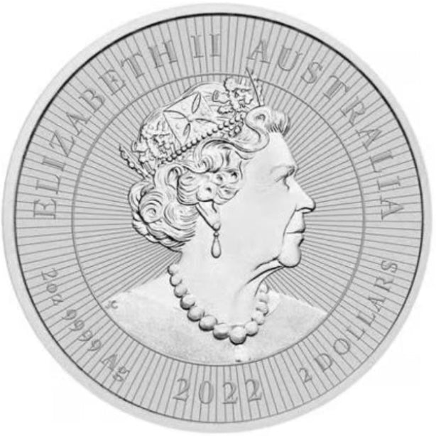 Australia Mother and Baby Dingo 2022 2 oz Silver BU