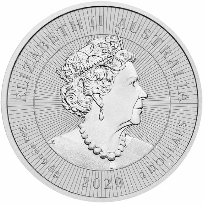 Australia Mother and Baby Kookaburra 2020 2 oz Silver BU