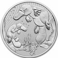Australia Mother and Baby Platypus 2021 2 oz Silver BU