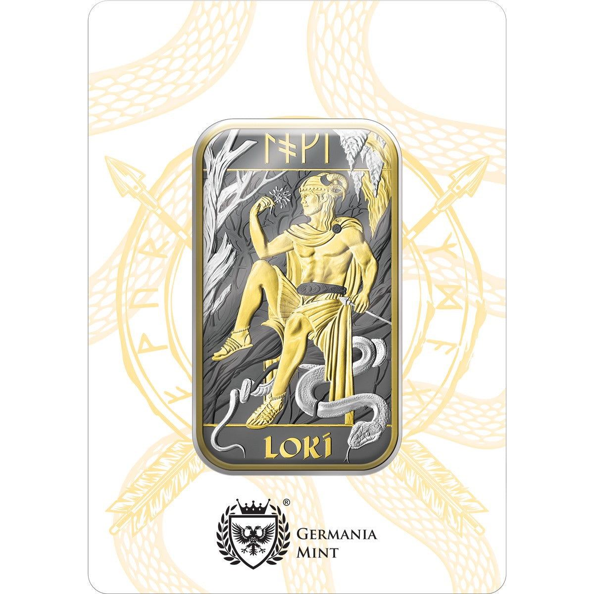 Norse Gods Loki Special Edition 2026 1 oz Silver Bar in Assay