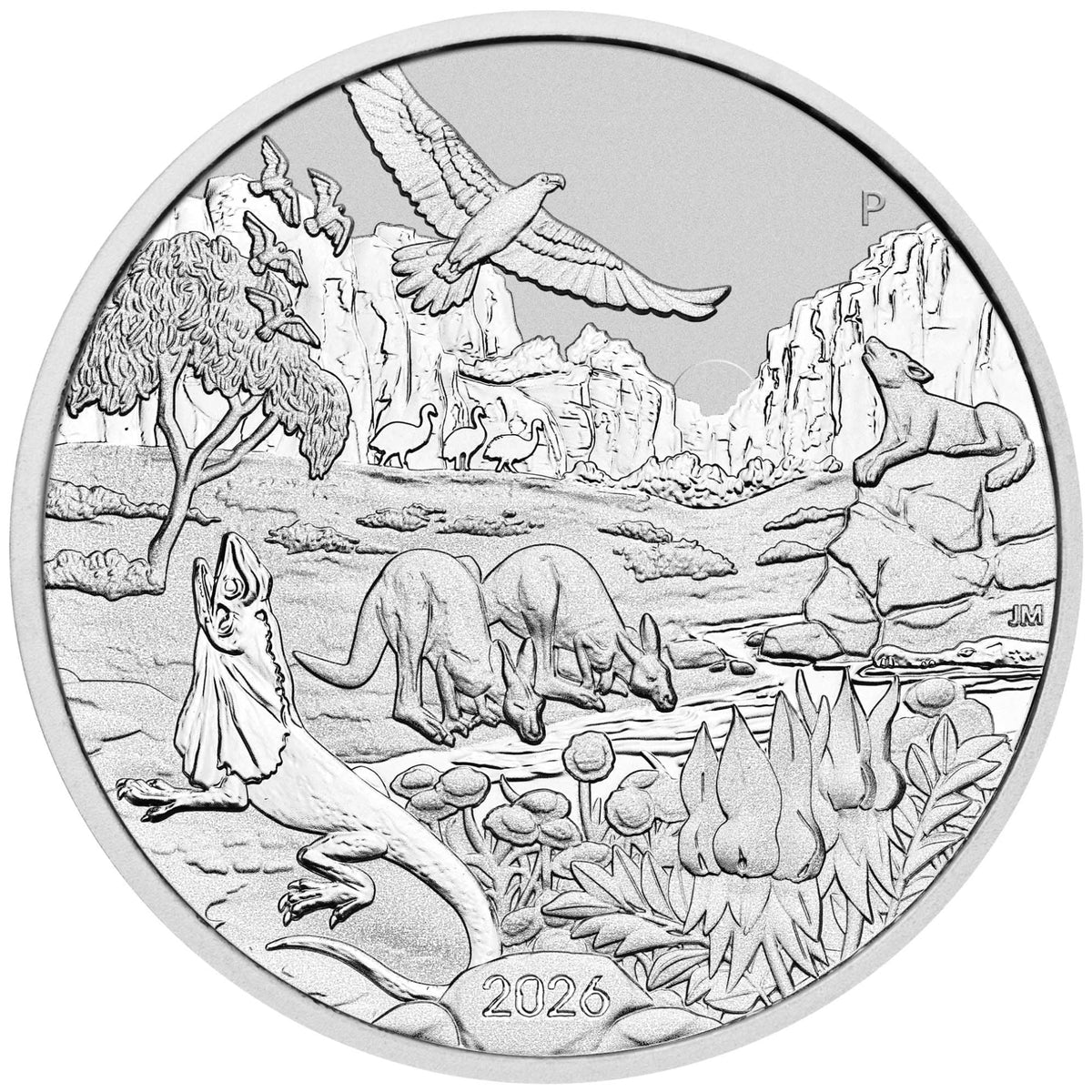 Wonders of Australia The Outback 2026 1 oz Silver BU