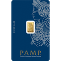 PAMP Lady Fortuna Gold Minted Bar 1g in Assay