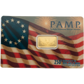 PAMP 250th Anniversary of the United States Vintage Gold Bar 2.5g in Assay