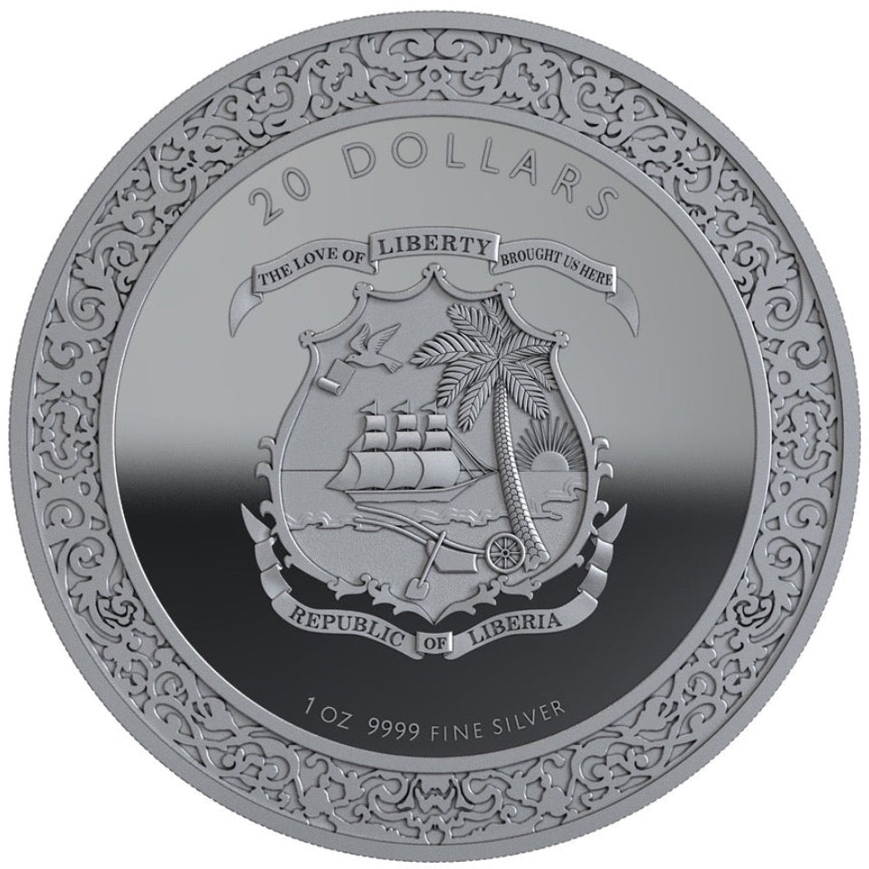 Republic of Liberia Phoenicia 2026 Silver 1 oz High Relief Proof