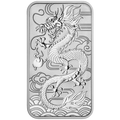 Australia Rectangular Dragon 2018 1 oz Silver Coin BU