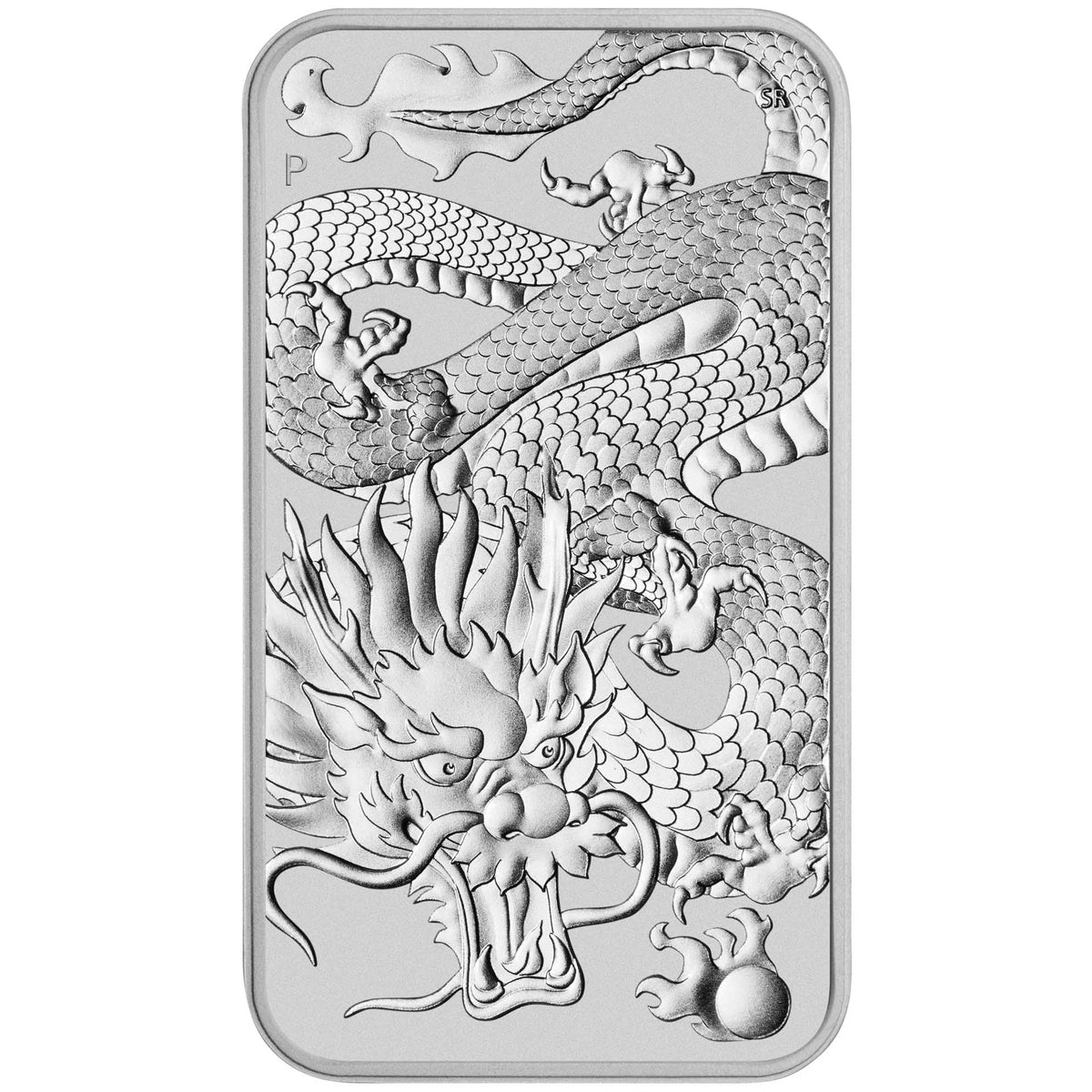 Australia Rectangular Dragon 2022 1 oz Silver Coin BU