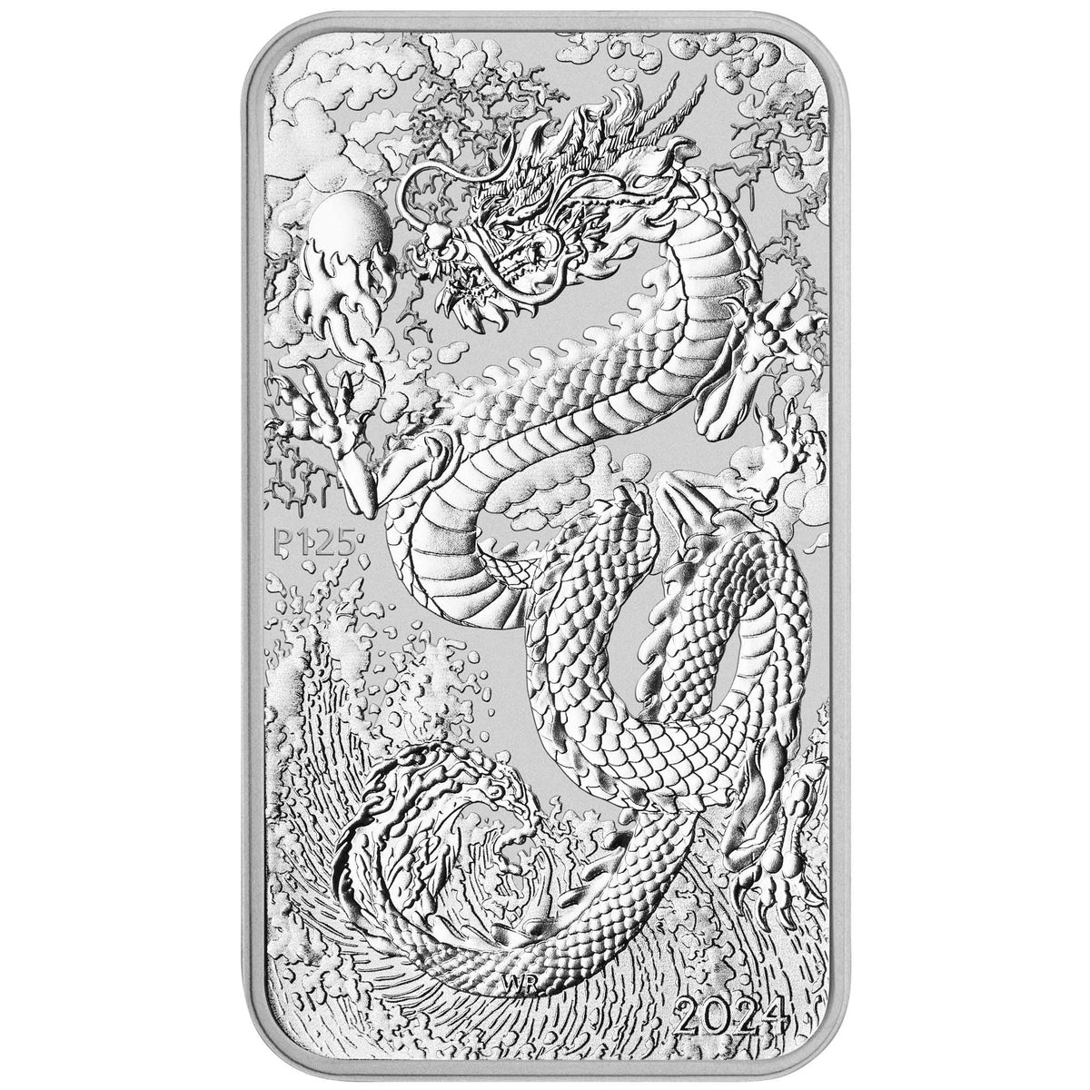 Australia Rectangular Dragon 2024 1 oz Silver Coin BU