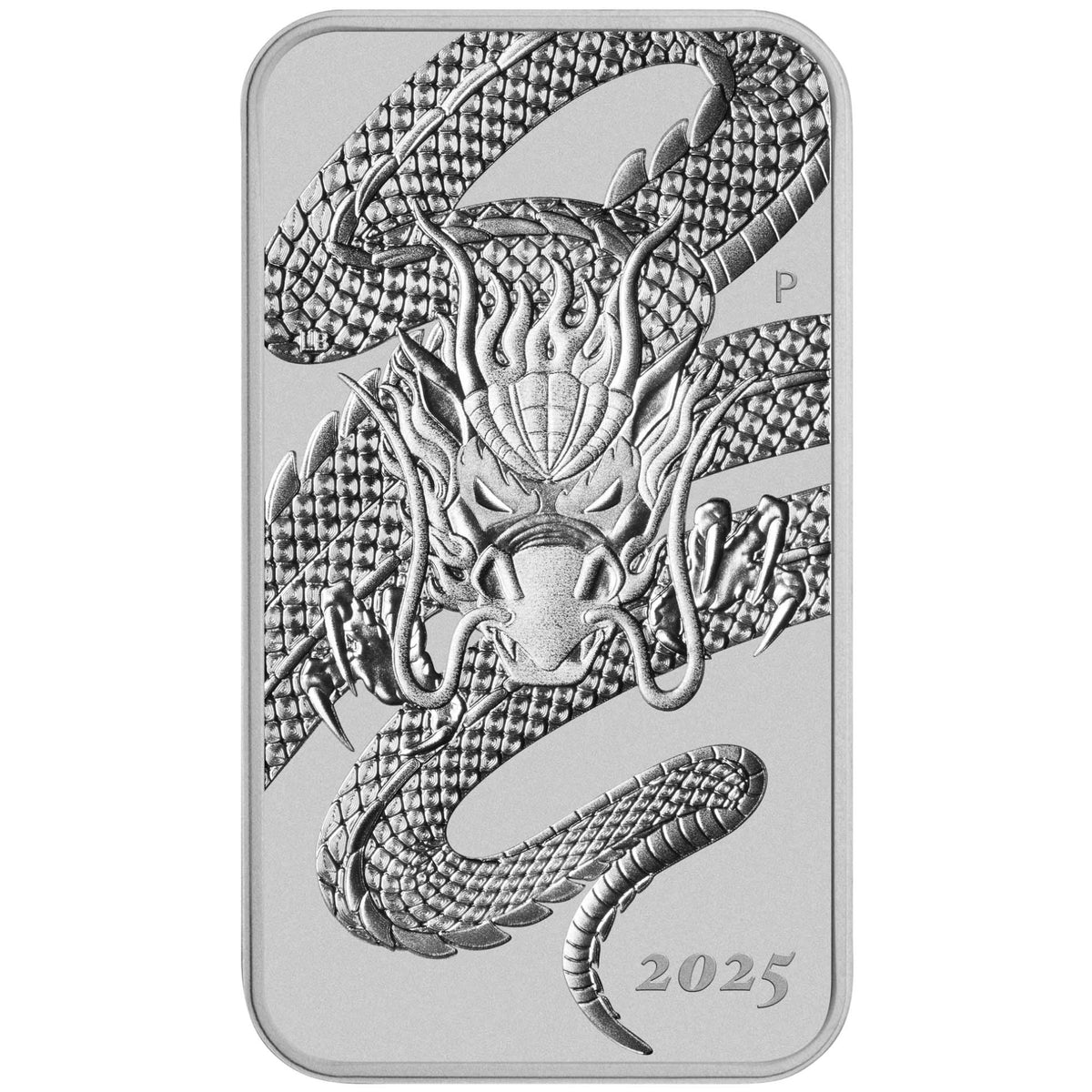 Australia Rectangular Dragon 2025 1 oz Silver Coin BU