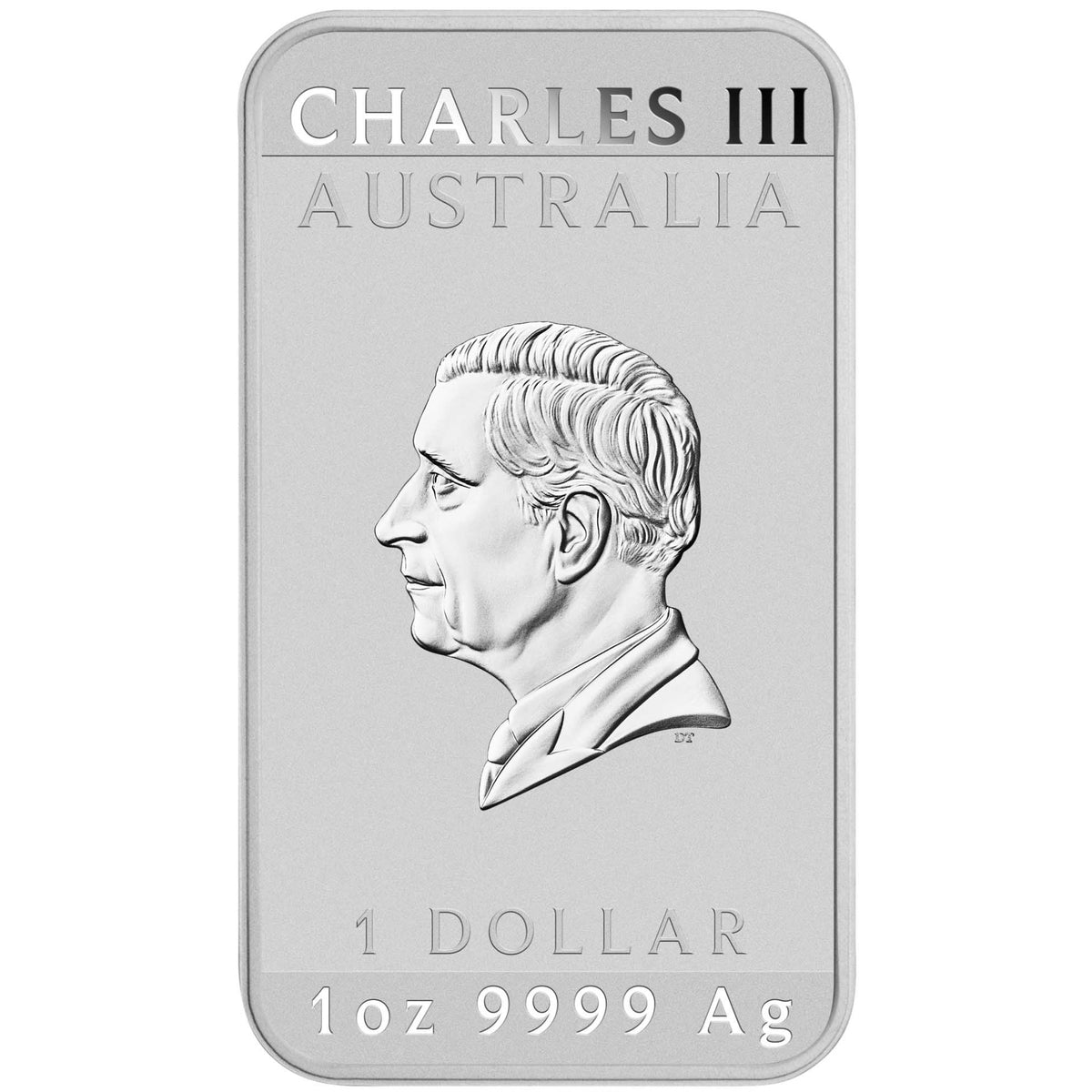 Australia Rectangular Dragon 2025 1 oz Silver Coin BU