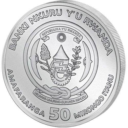 Rwanda Nautical Ounce Sedov 2021 1 oz Silver BU