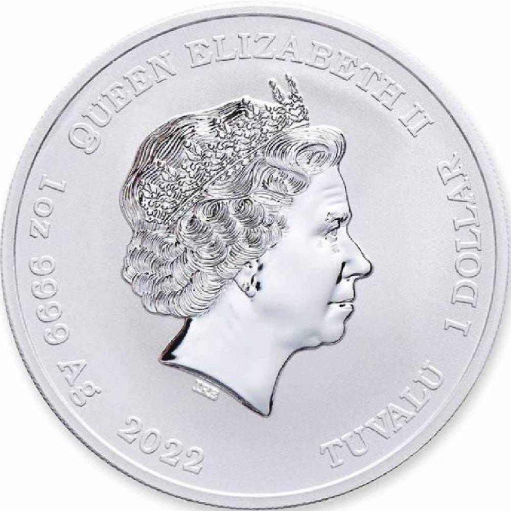 Tuvalu Gods of Olympus Athena 2022 1 oz Silver BU